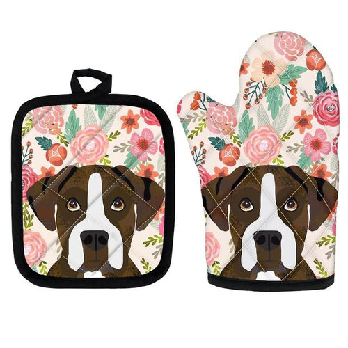 Dog pot holder and oven mitt