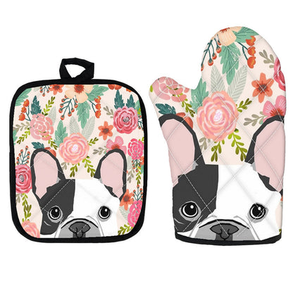 Dog pot holder and oven mitt