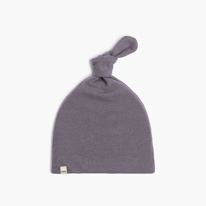 Dreamy Knotted Beanie - Hats - Vintage Plum - 3-6 - mini mioche