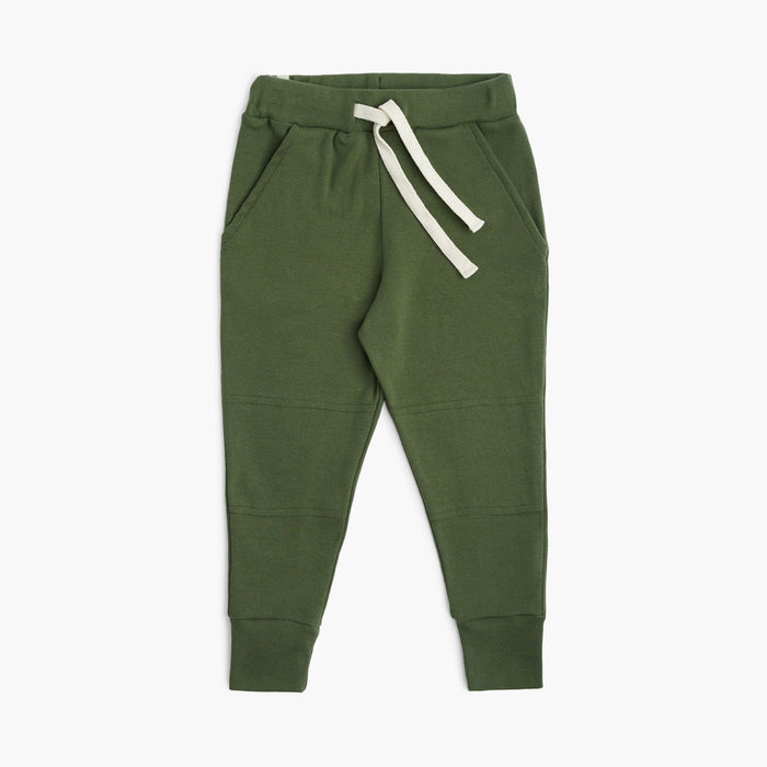 Dreamy Skinny Sweats - Organic Cotton Kids Sweatpants - Hunter - Kids and Teens Sweatpants Made in Canada - mini mioche