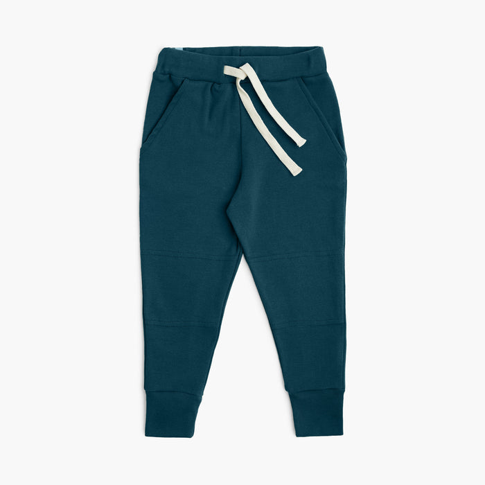 Dreamy Skinny Sweats - Organic Cotton Kids Sweatpants - Juniper - Kids and Teens Sweatpants Made in Canada - mini mioche