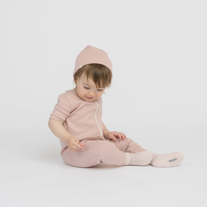 Dreamy Shortie Sleeper Romper - Sleepers - Blossom - 6-12 months - mini mioche