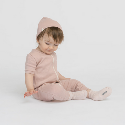 Dreamy Shortie Sleeper Romper - Sleepers - Blossom - 6-12 months - mini mioche
