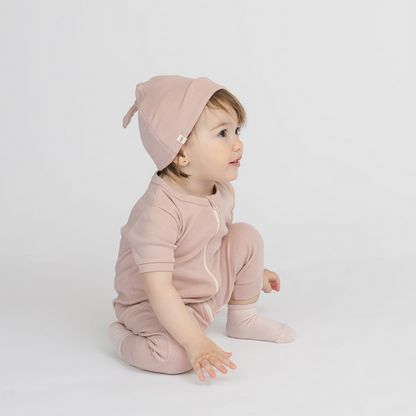 Dreamy Shortie Sleeper Romper - Sleepers - Blossom - 6-12 months - mini mioche