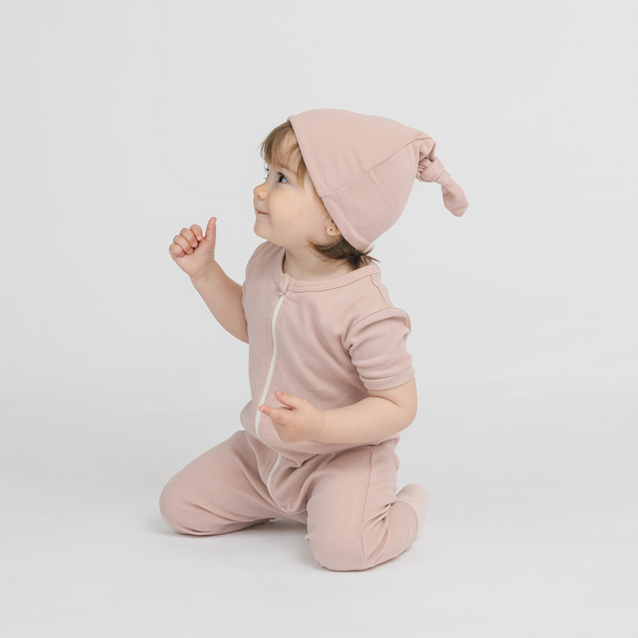 Dreamy Shortie Sleeper Romper - Sleepers - Blossom - 6-12 months - mini mioche