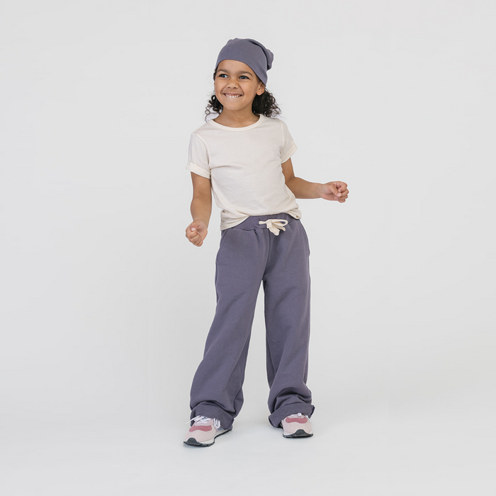 Dreamy Slouchy Beanie - 100% Organic Cotton Hats - Vintage Plum - Made in Canada - Toddlers Kids and Adults - mini mioche