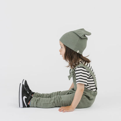 Organic Cotton Kids Beanies - Dreamy Slouchy Beanie - Hats Made in Canada - Thyme - Baby Toddler Kids - mini mioche