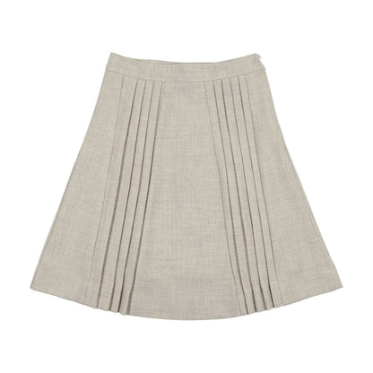 Dressy Pleated Wool Skirt