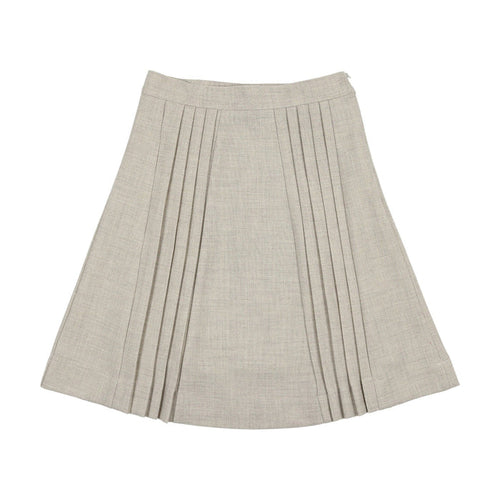 Dressy Pleated Wool Skirt