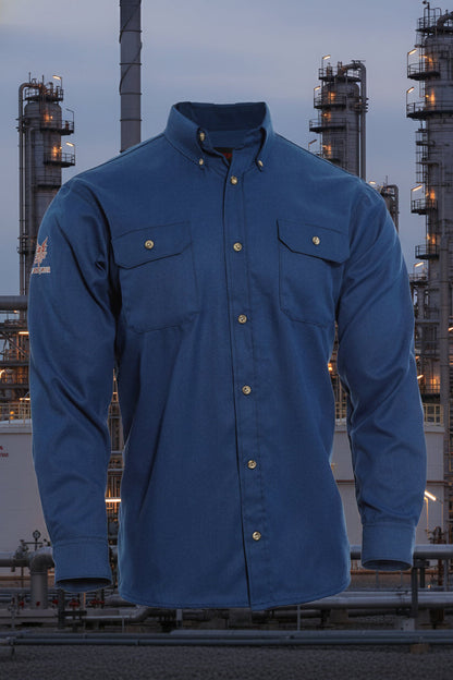 DRIFIRE Tecgen Select Royal Blue 5.5oz Work Shirt TCG011302