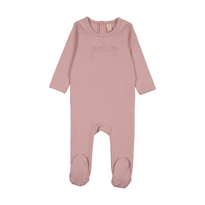 Embossed Petite Footie