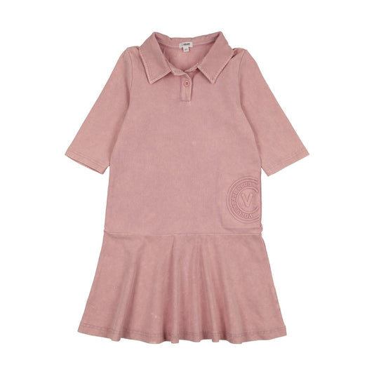 Embossed Volleyball 3/4 Sleeve Dress