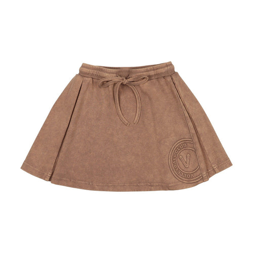 Embossed Volleyball High Waisted Soccer Skirt