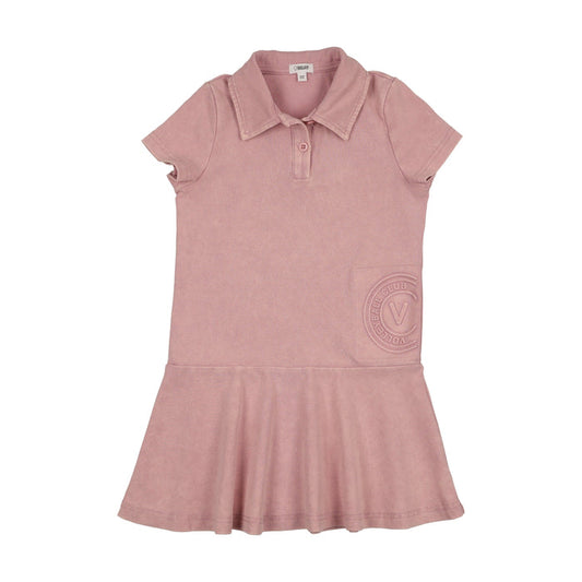 Embossed Volleyball Short Sleeve Dress
