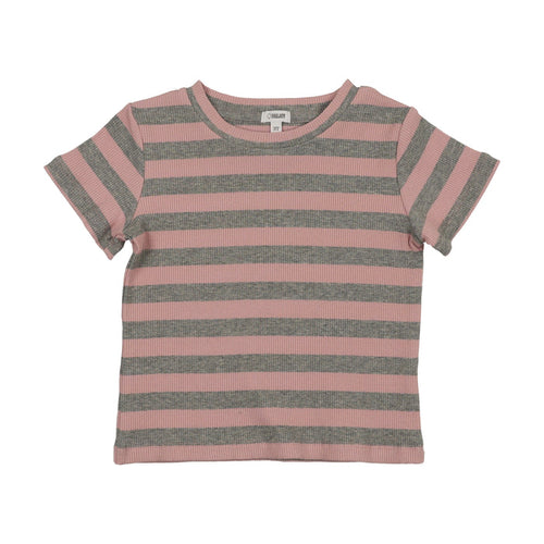 Embroidered Stripe Short Sleeve T-Shirt