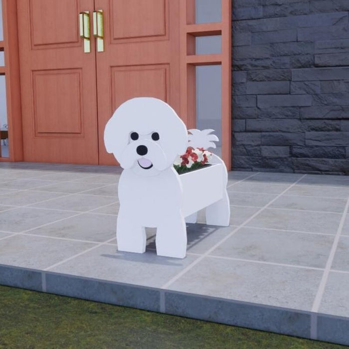 English Bulldog Flower Planter