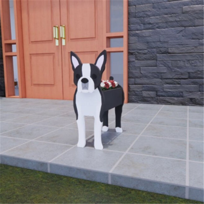 English Bulldog Flower Planter