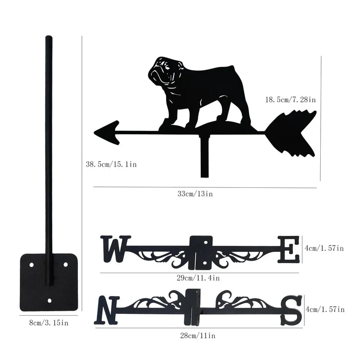 English  Bulldog Weather Vane