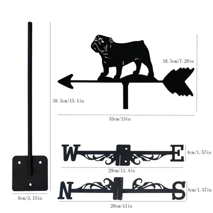 English  Bulldog Weather Vane