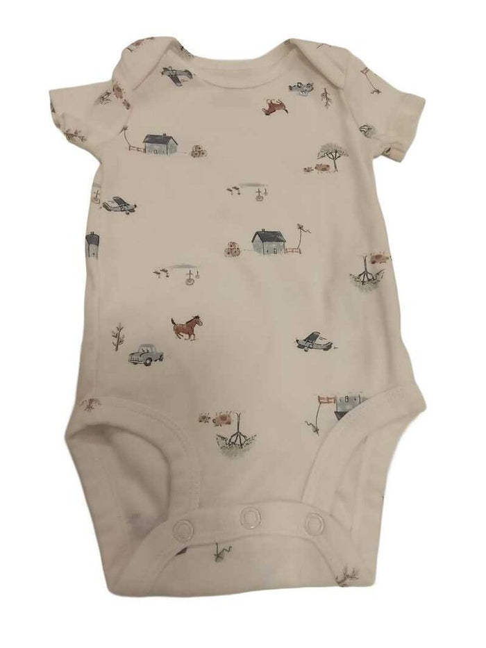 farm decal onesie