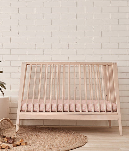 Fitted Cot/Crib Sheet Twin Pack Cotton Pink