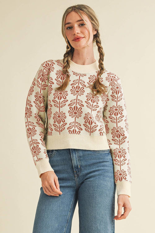 Floral Sweater