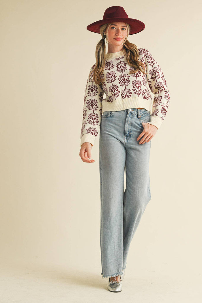 Floral Sweater