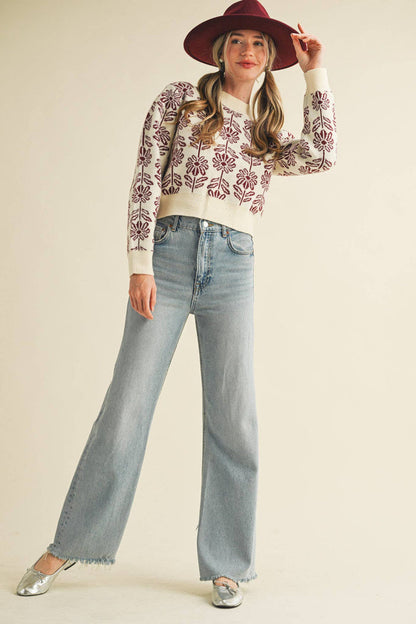 Floral Sweater