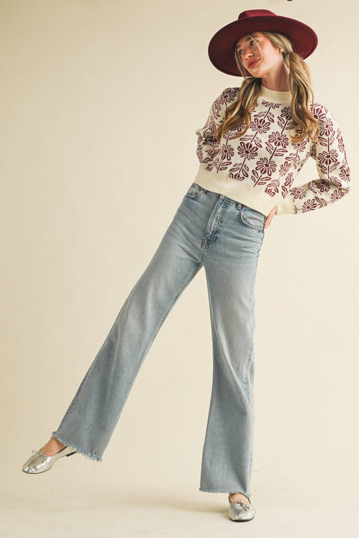 Floral Sweater