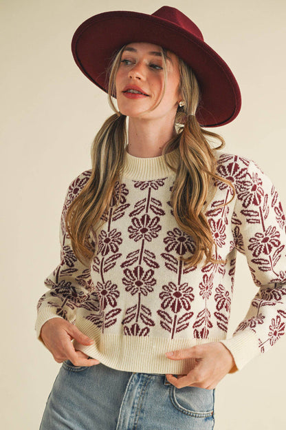 Floral Sweater