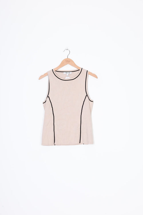 Forever New Womens Beige Top Size L