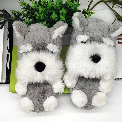 Fuzzy Schnauzer Slippers