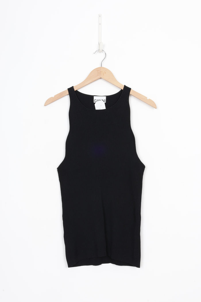 Ganni Womens Black Top Size XL