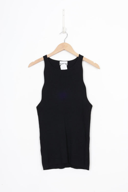 Ganni Womens Black Top Size XL