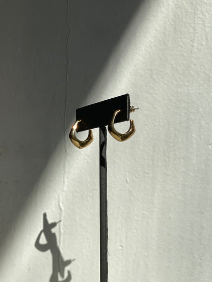 Geometry Huggie Hoops