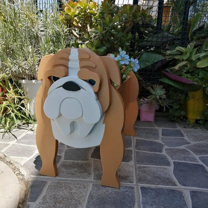 German Shepherd Flower Planter