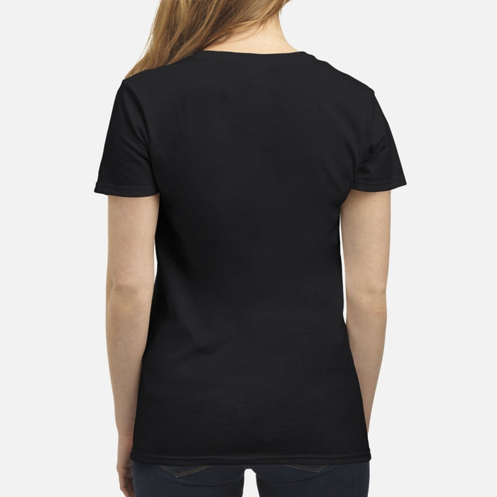 German Shepherd Through The Snow - Premium Women's T-shirt