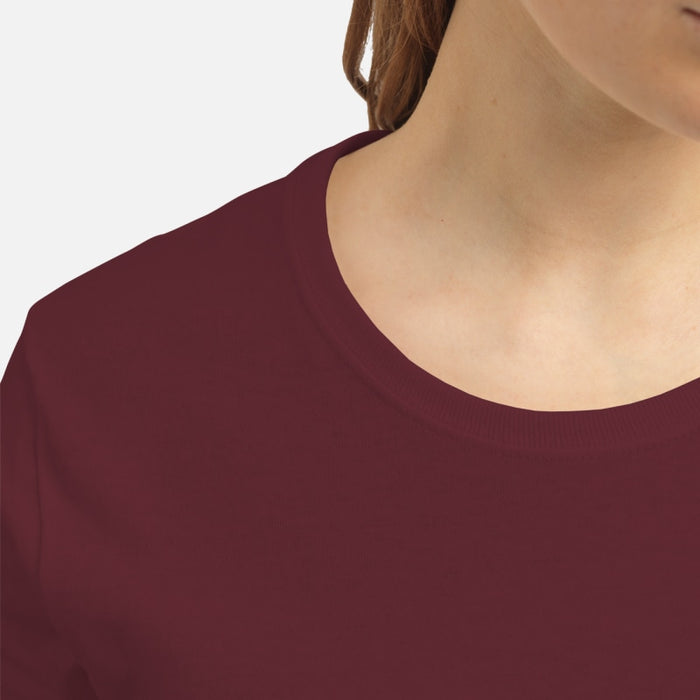 German Shepherd Through The Snow - Premium Women's T-shirt