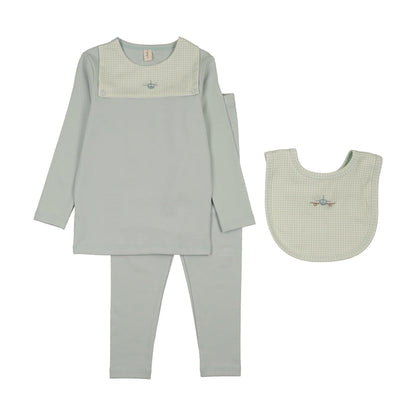 Gingham Bib Pajama