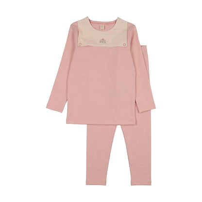 Gingham Bib Pajama