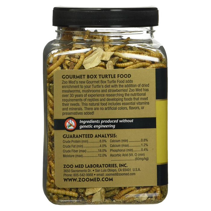 Gourmet Box Turtle Food side of container