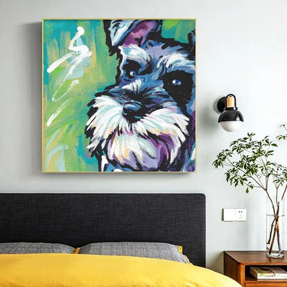 Graffiti Schnauzer Wall Art