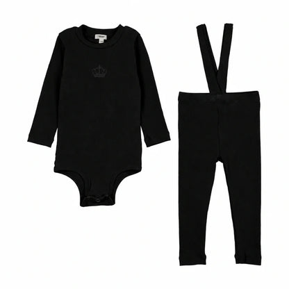 Graphic Rhinestone Overall Lounge Set