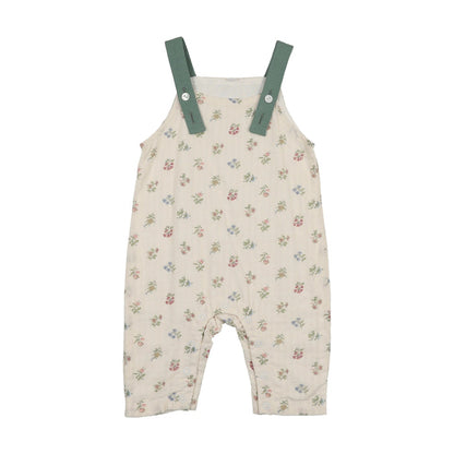 Green Floral Romper - Girl