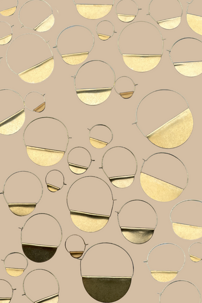 Half Moon Hoop Earrings