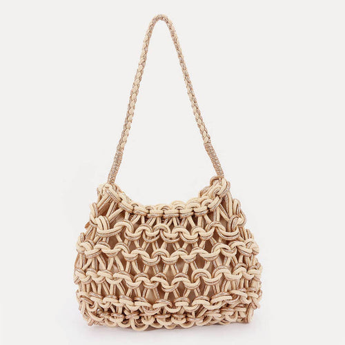Handmade Metallic and Cotton Braided Bag: IV