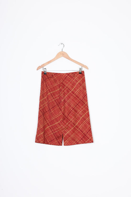 Hongfa Womens Orange Skirt Size L