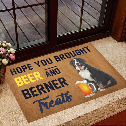 Hope You Brought Beer And Boxer Treats Doormat