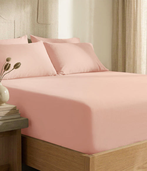 HushDry™ 2-in-1 Waterproof Fitted Double Sheet Viscose from Bamboo Blush