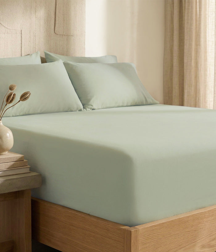 HushDry™ 2-in-1 Waterproof Fitted Queen Sheet Viscose from Bamboo Sage